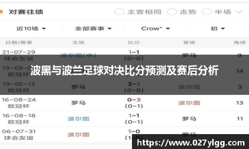 波黑与波兰足球对决比分预测及赛后分析