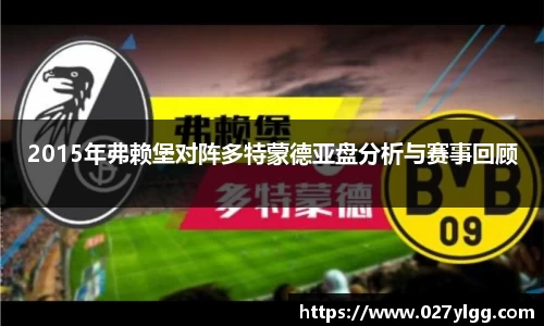2015年弗赖堡对阵多特蒙德亚盘分析与赛事回顾